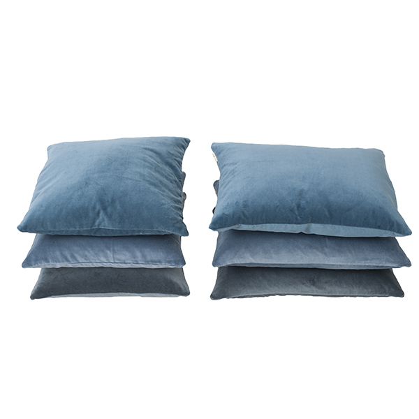 pillowcase velvet matt Mold blue 60x40 cm Mille Moi